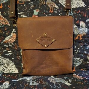 Brown Leather Crossbody Bag